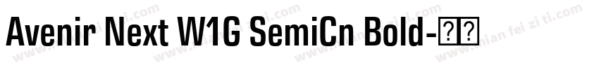 Avenir Next W1G SemiCn Bold字体转换